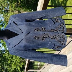 Beaded denim jacket